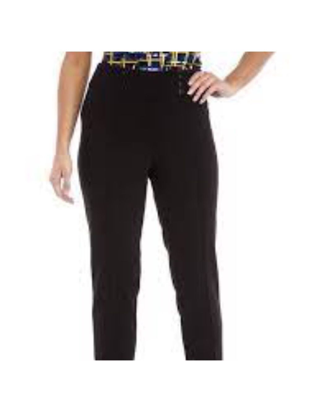 Kasper Crepe de Chine Front Button Pants